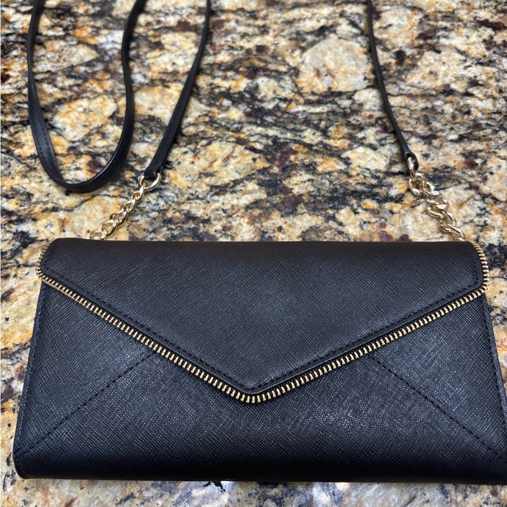Rebecca Minkoff Envelope Zip Clutch with Crossbody Strap